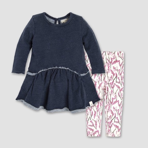 Burt's Bees Baby Matching Sets Burts Bees Denim French Terry Dress